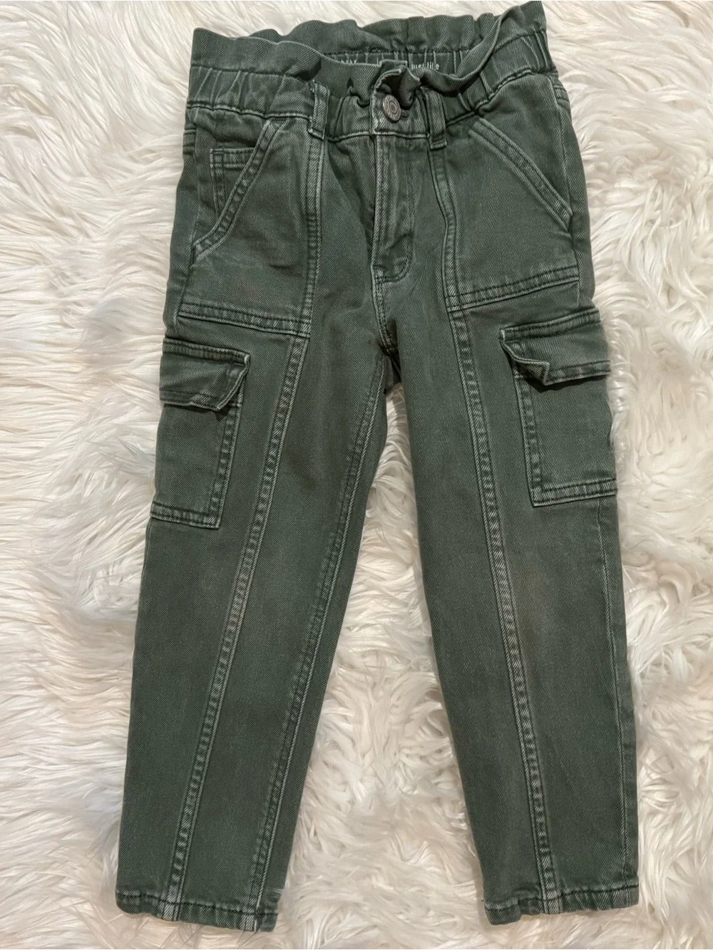 Baby Gap Girls Size 5 Just Like Mom Green Cargo Utility Jeans